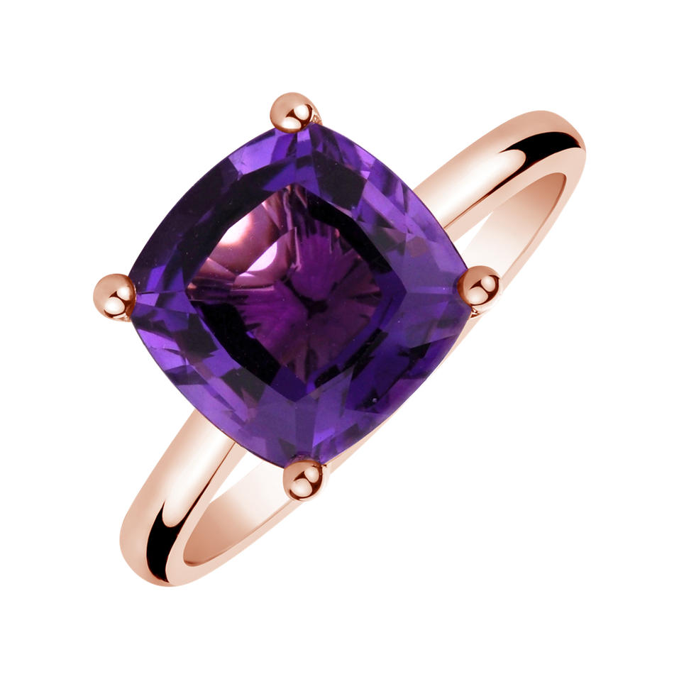 Ring with Amethyst Brazil Bonbon