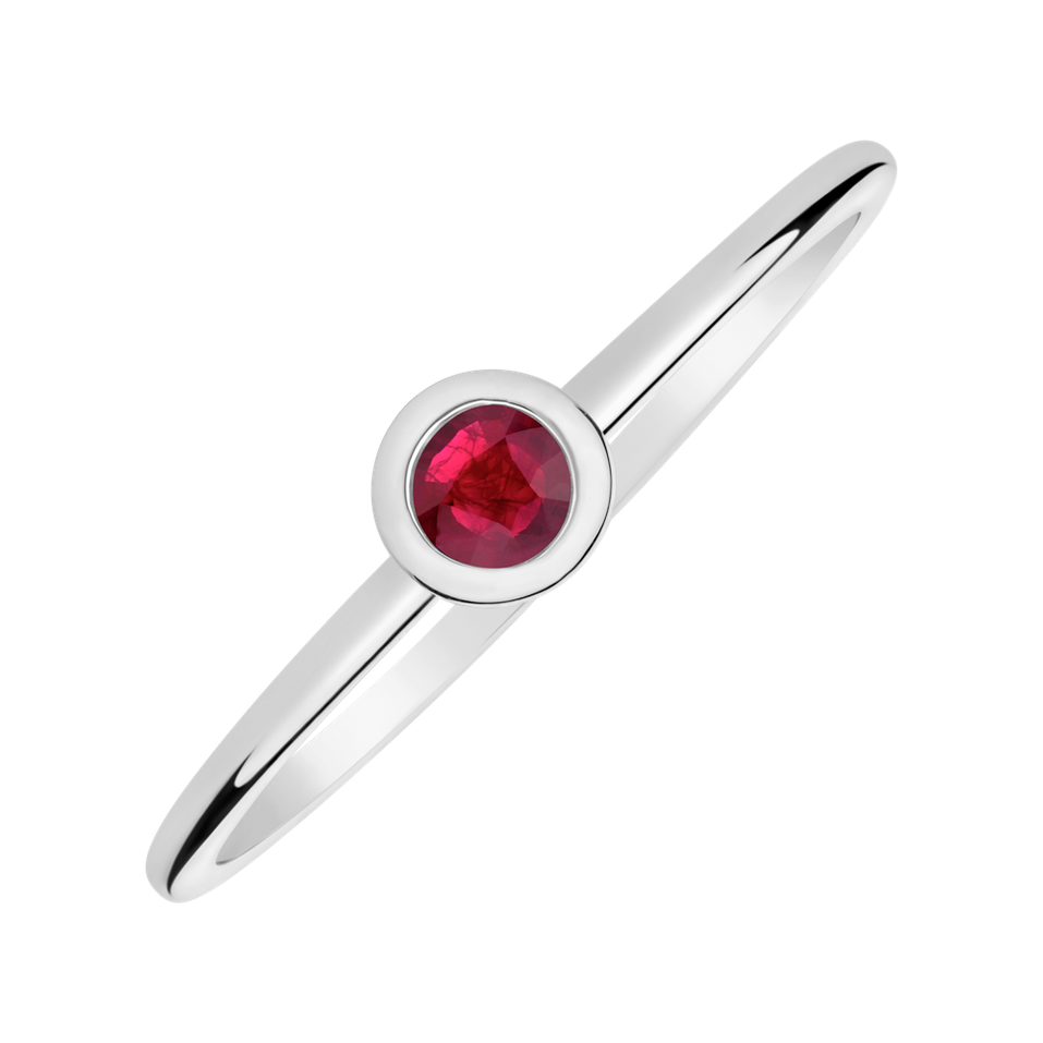 Ring with Ruby Bonbon