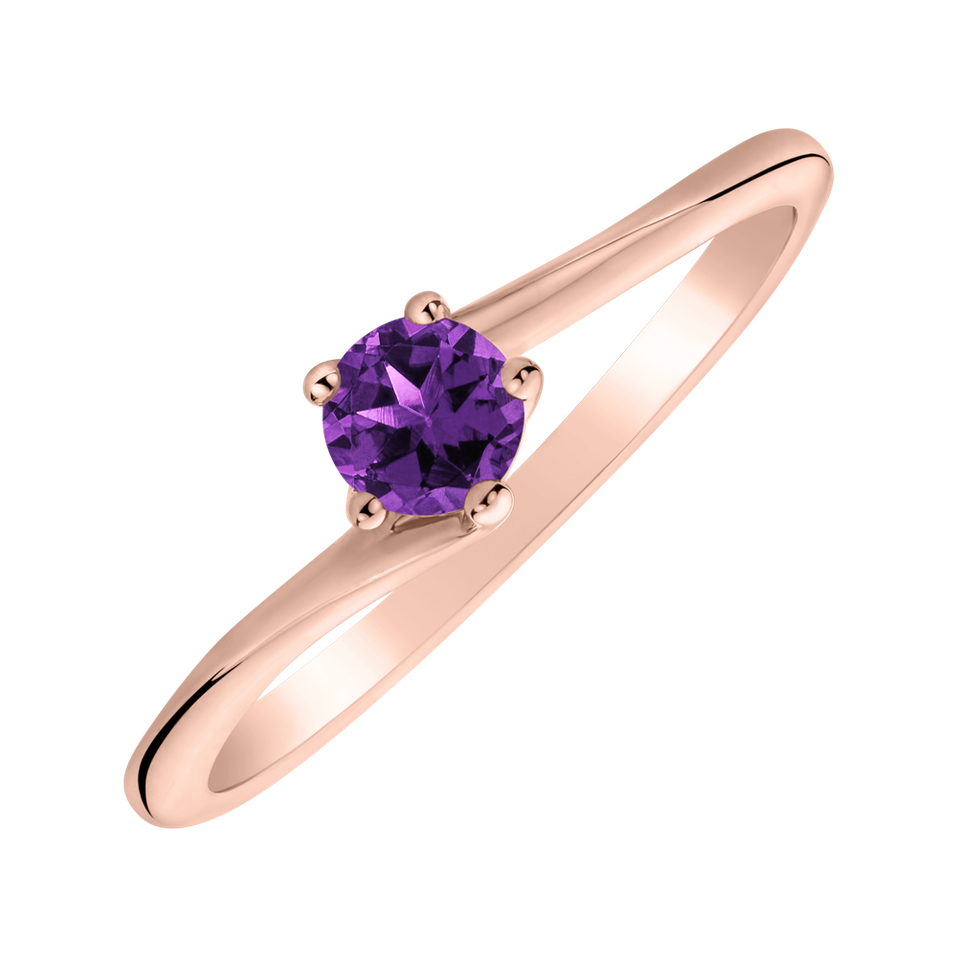 Ring with Amethyst Brazil Bonbon