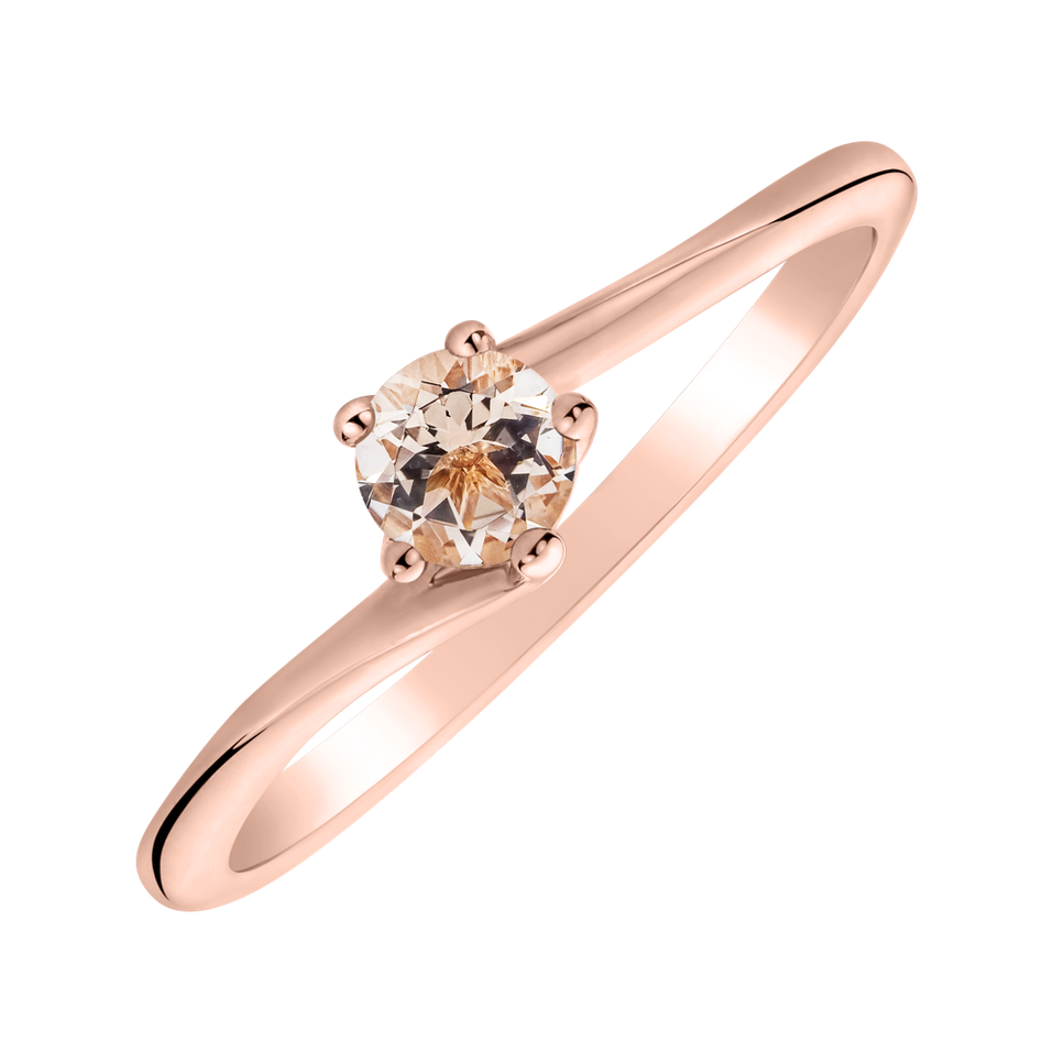 Ring with Morganite Bonbon