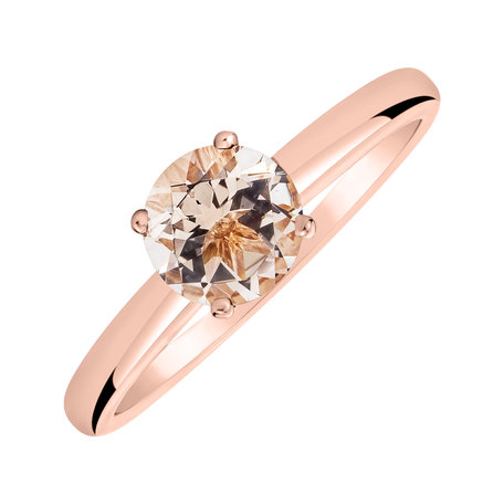 Ring with Morganite Bonbon