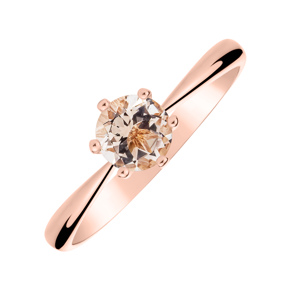 Ring with Morganite Bonbon