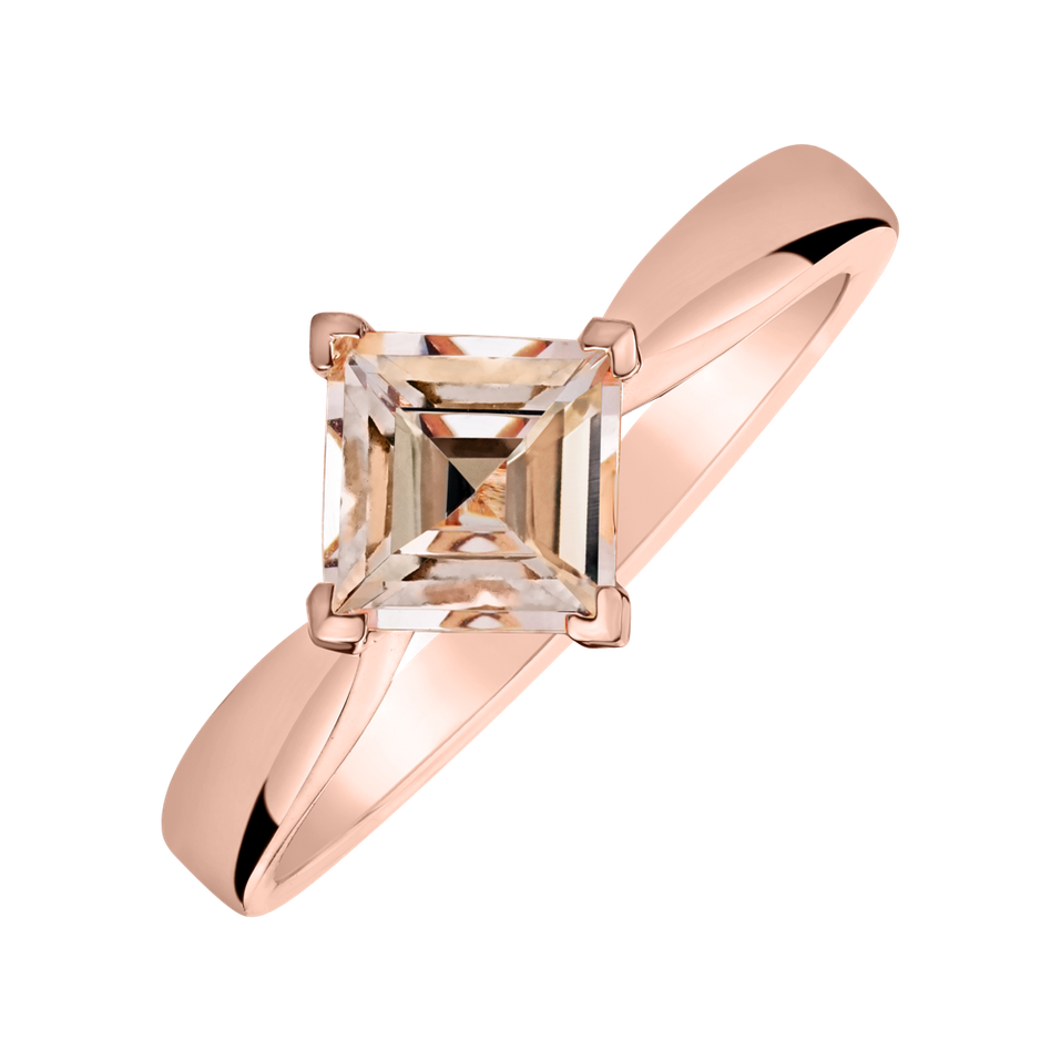 Ring with Morganite Bonbon