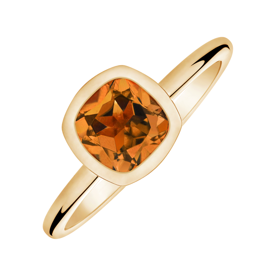 Ring with Citrine Madeira Space Bonbon