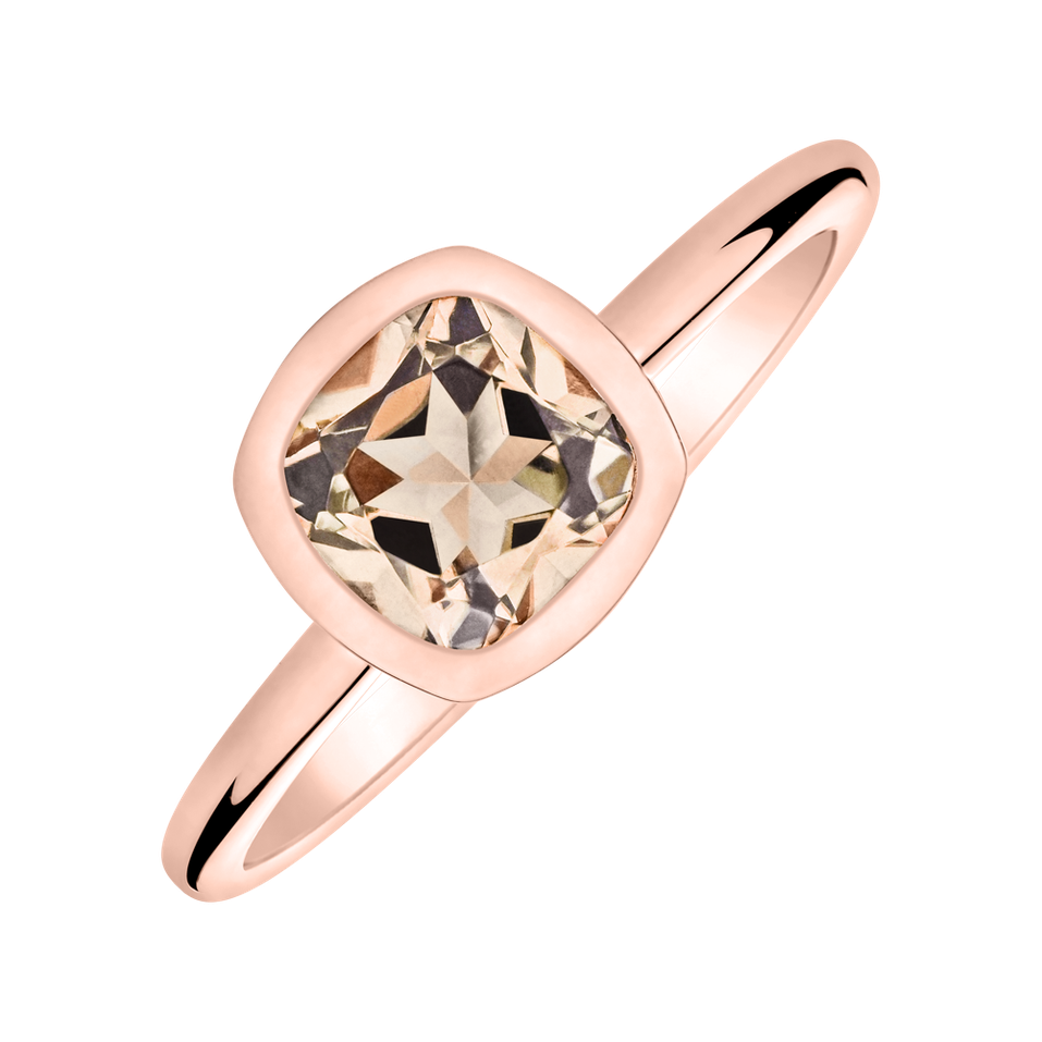 Ring with Morganite Bonbon