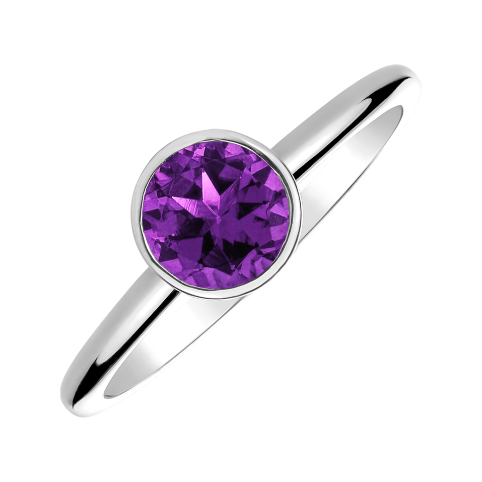 Ring with Amethyst Brazil Bonbon