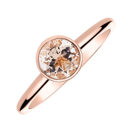 Ring with Morganite Bonbon