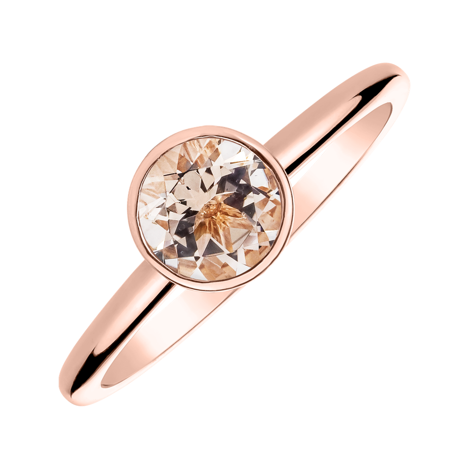 Ring with Morganite Bonbon