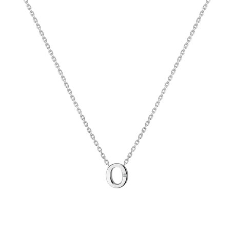 Diamond necklace Flat Line O