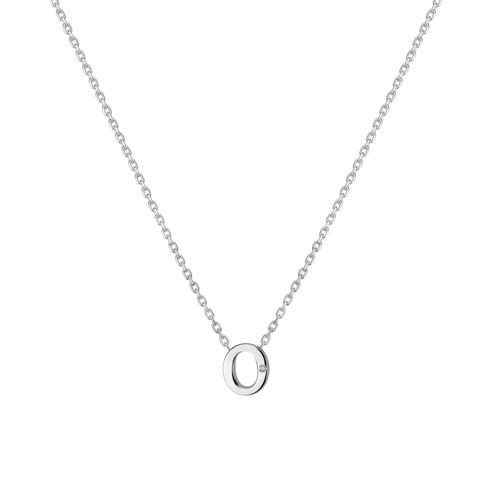 Diamond necklace Flat Line O