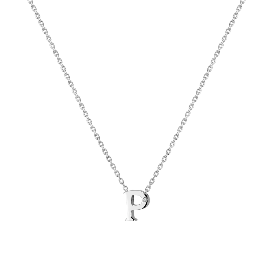 Diamond necklace Flat Line P