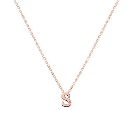 Diamond necklace Flat Line S