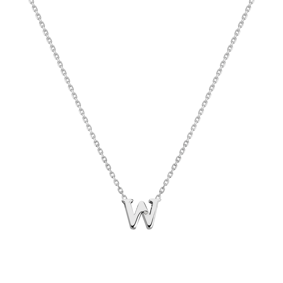 Diamond necklace Flat Line W