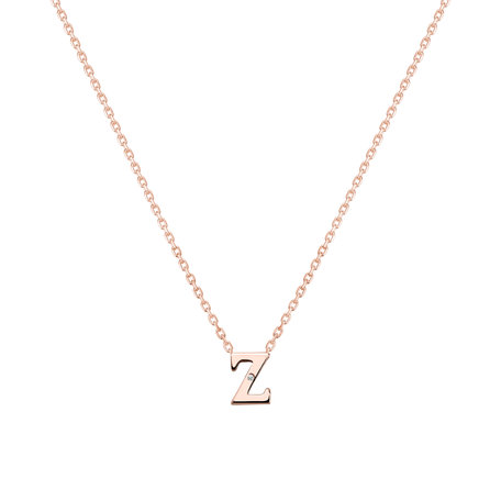 Diamond necklace Flat Line Z