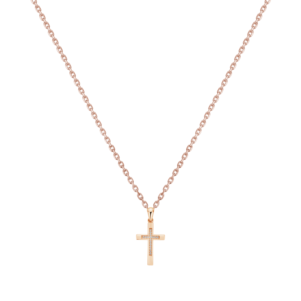 Diamond pendant Cross