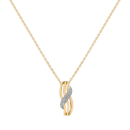 Diamond pendant Essential Wave