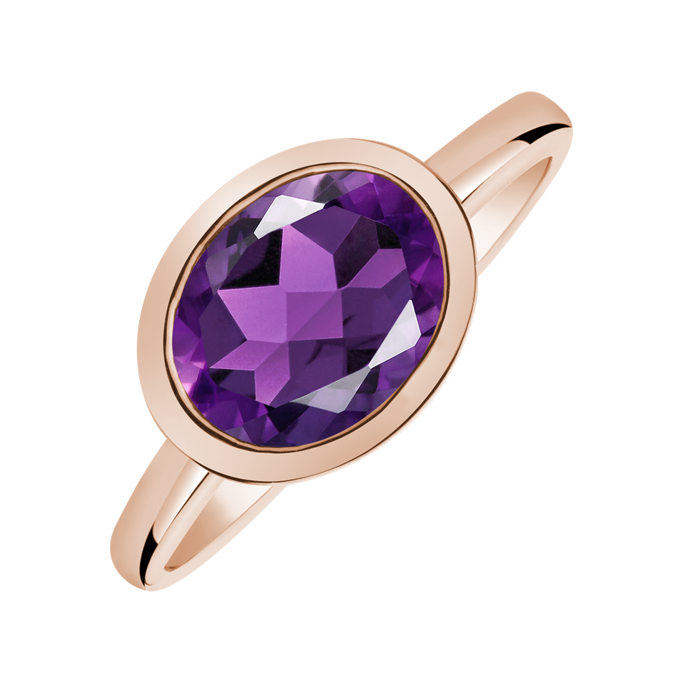 Ring with Amethyst Brazil Bonbon