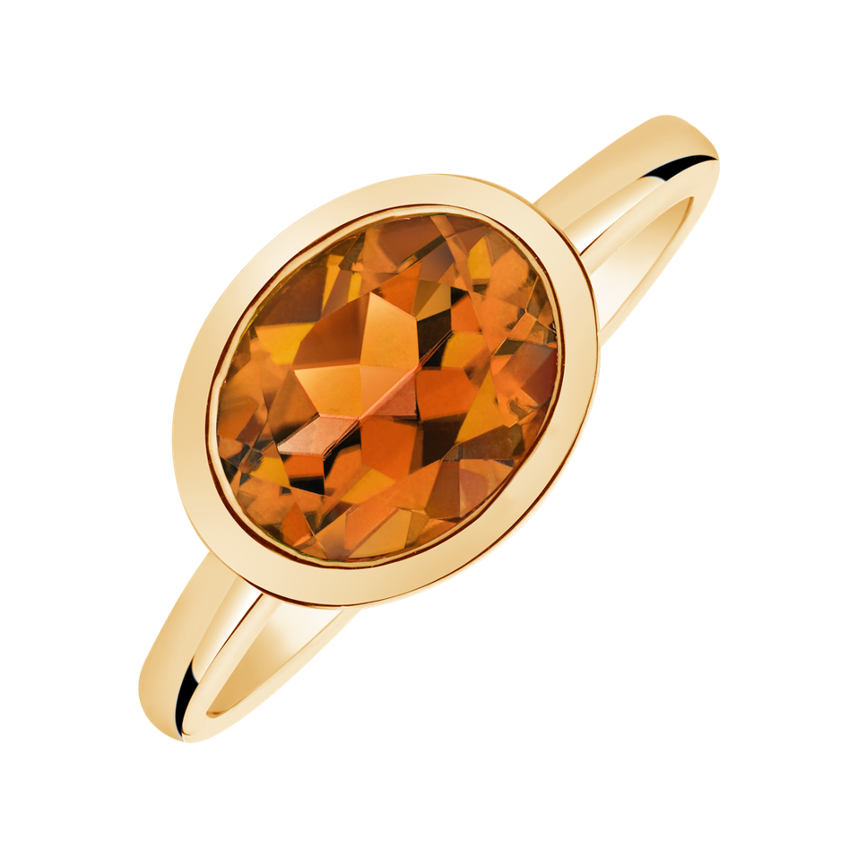 Ring with Citrine Madeira Bonbon