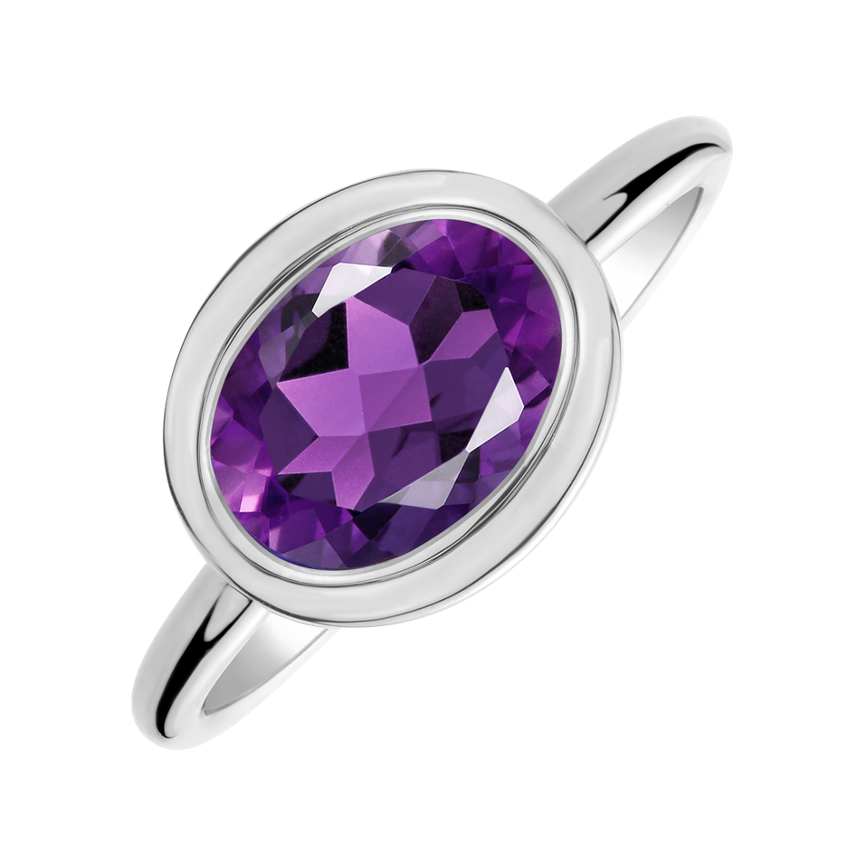 Ring with Amethyst Brazil Bonbon