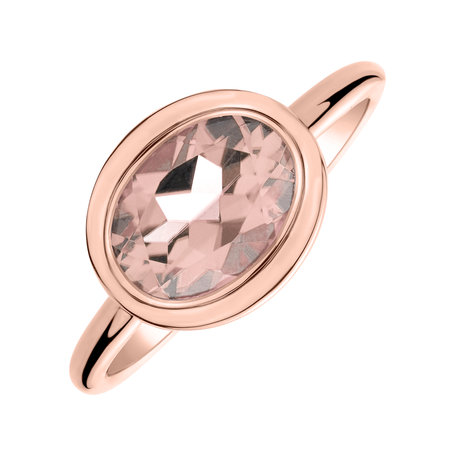 Ring with Morganite Bonbon