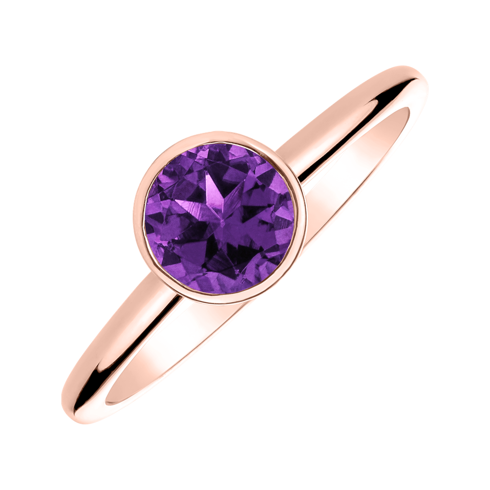 Ring with Amethyst Brazil Bonbon