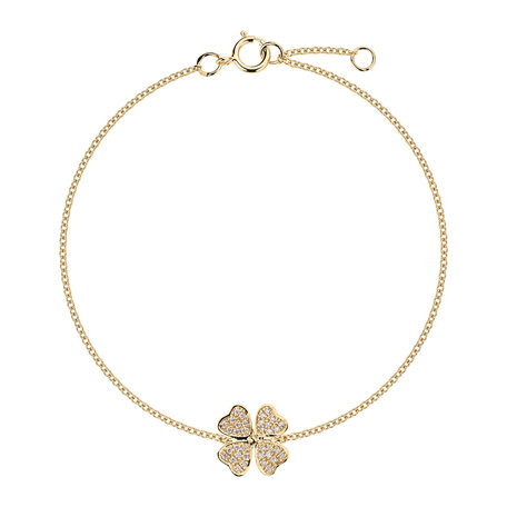 Diamond bracelet Four Leaf Clover