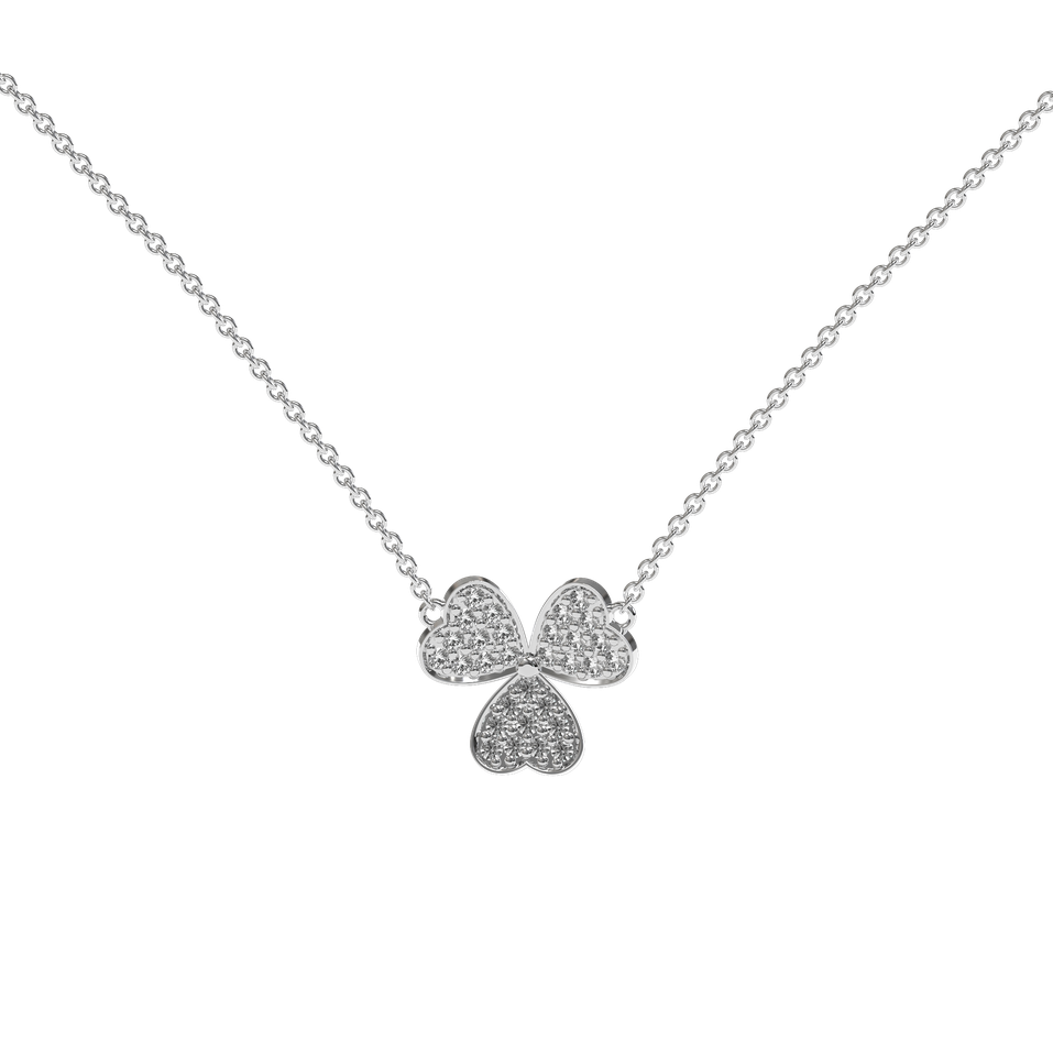 Diamond necklace Trefoil