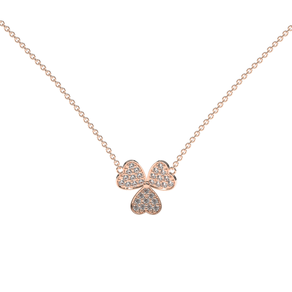 Diamond necklace Trefoil