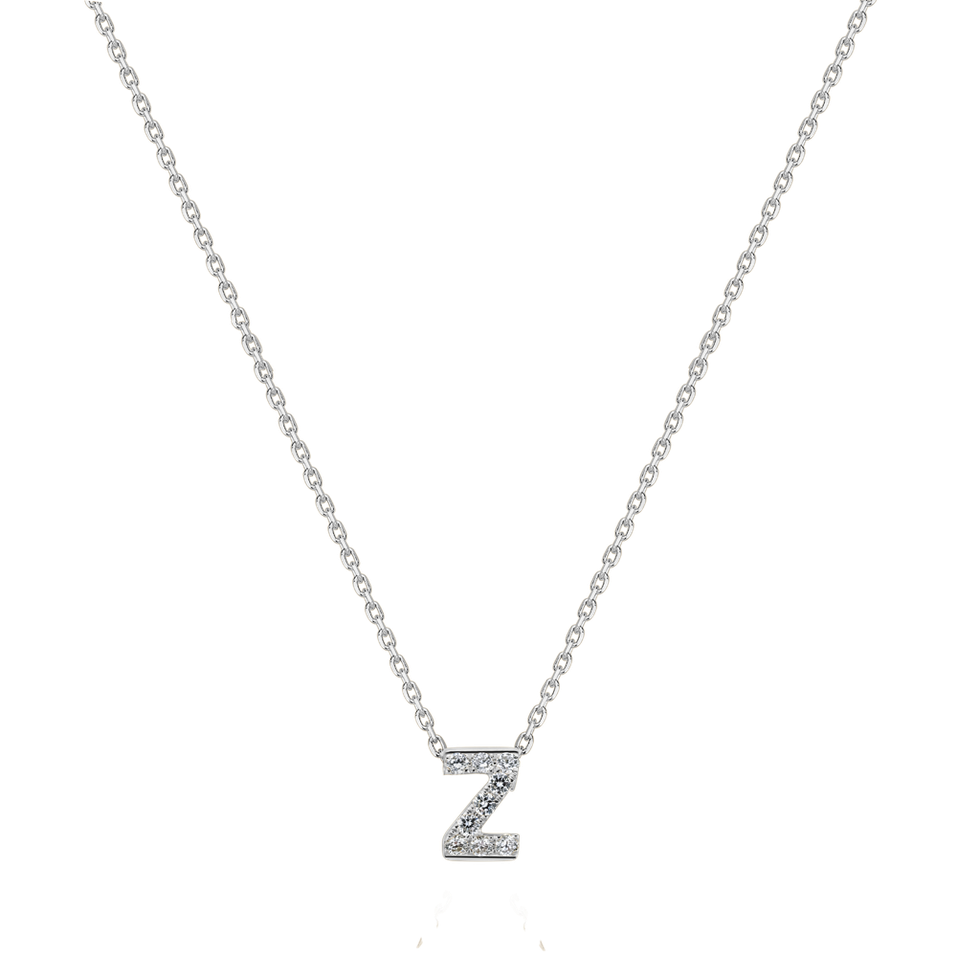 Diamond necklace Glittering Letter Z