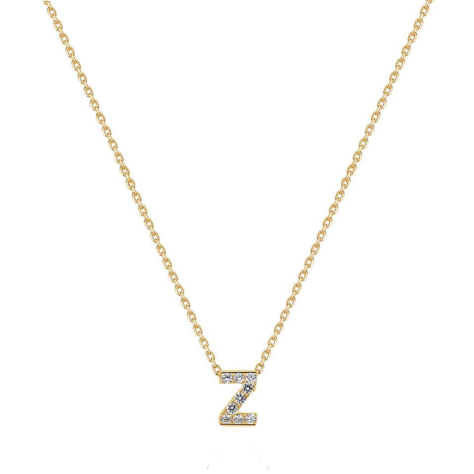 Diamond necklace Glittering etter Z