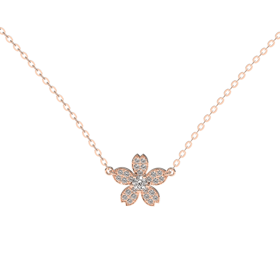 Diamond necklace Flower