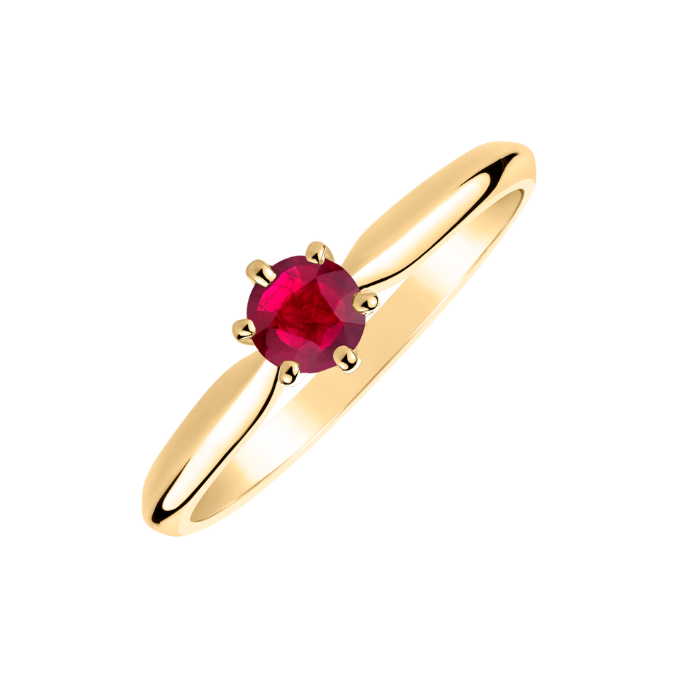 Ring with Ruby Eternal Joy