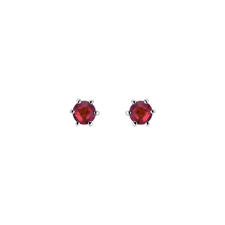 Earrings with Ruby Vesper Romance