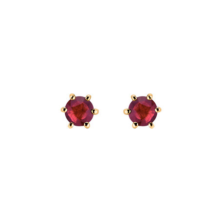 Earrings with Ruby Vesper Romance