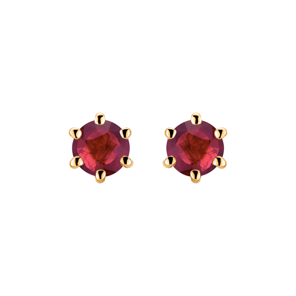 Earrings with Ruby Vesper Romance