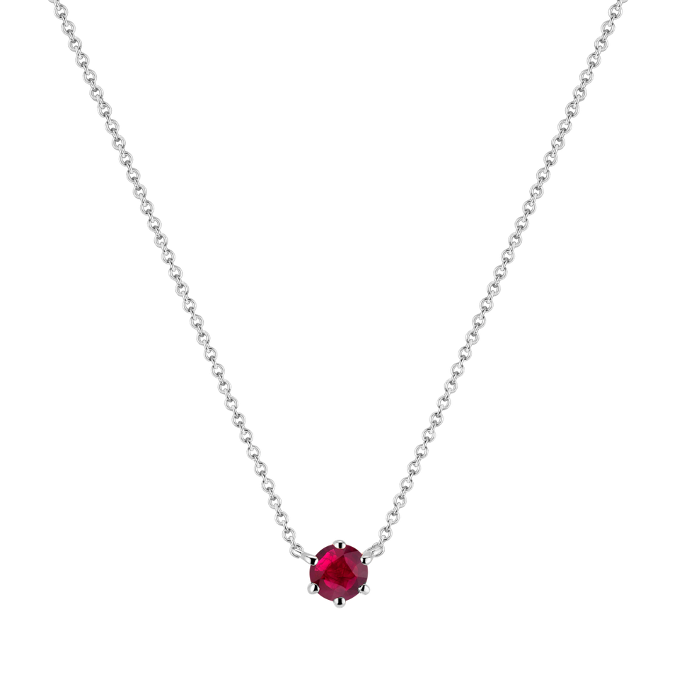 Necklace with Ruby Essential Drop