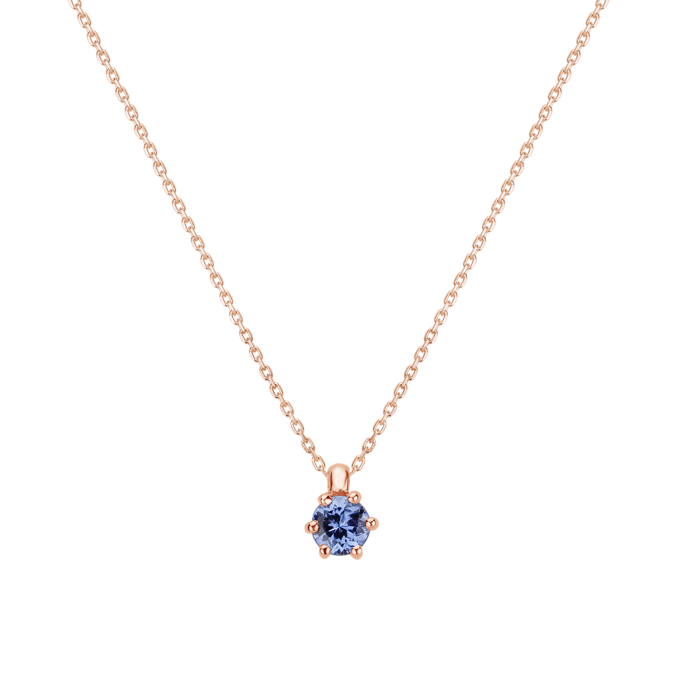 Necklace with Tanzanite Eternal Drop