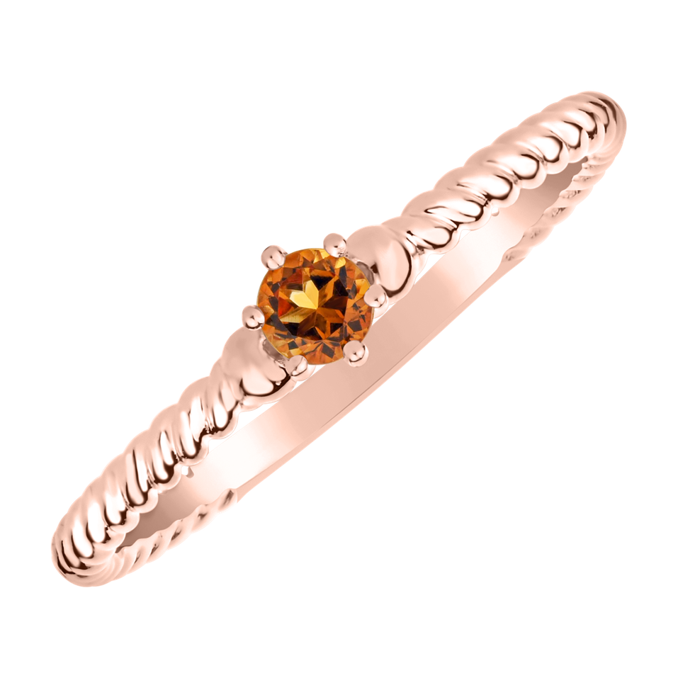 Ring with Citrine Fancy Dream