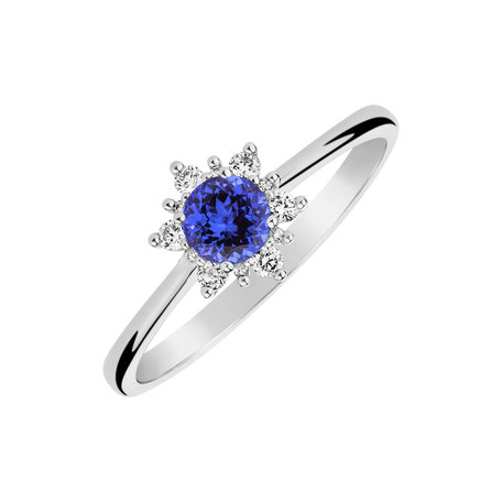 Diamond ring with Tanzanite Starlet