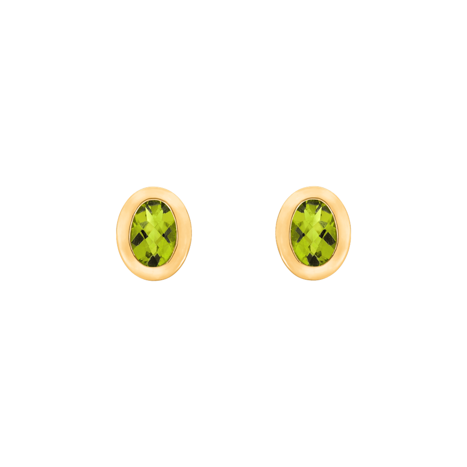 Earrings with Peridot Sweet Candy