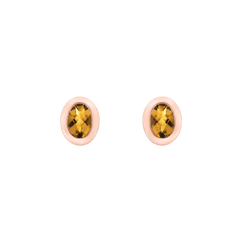 Earrings with Citrine Sweet Candy