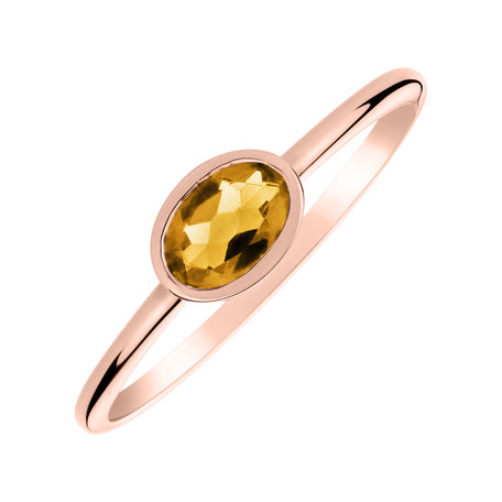 Ring with Citrine Space Bonbon