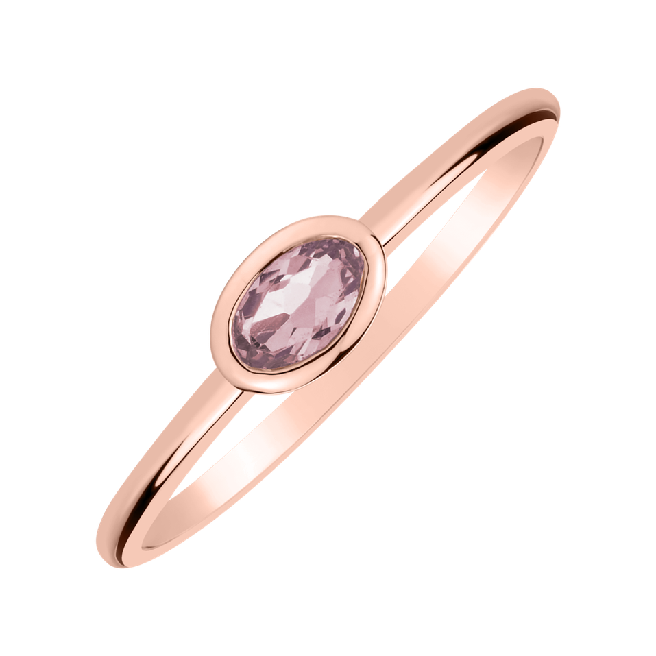 Ring with Rose Quartz Space Bonbon