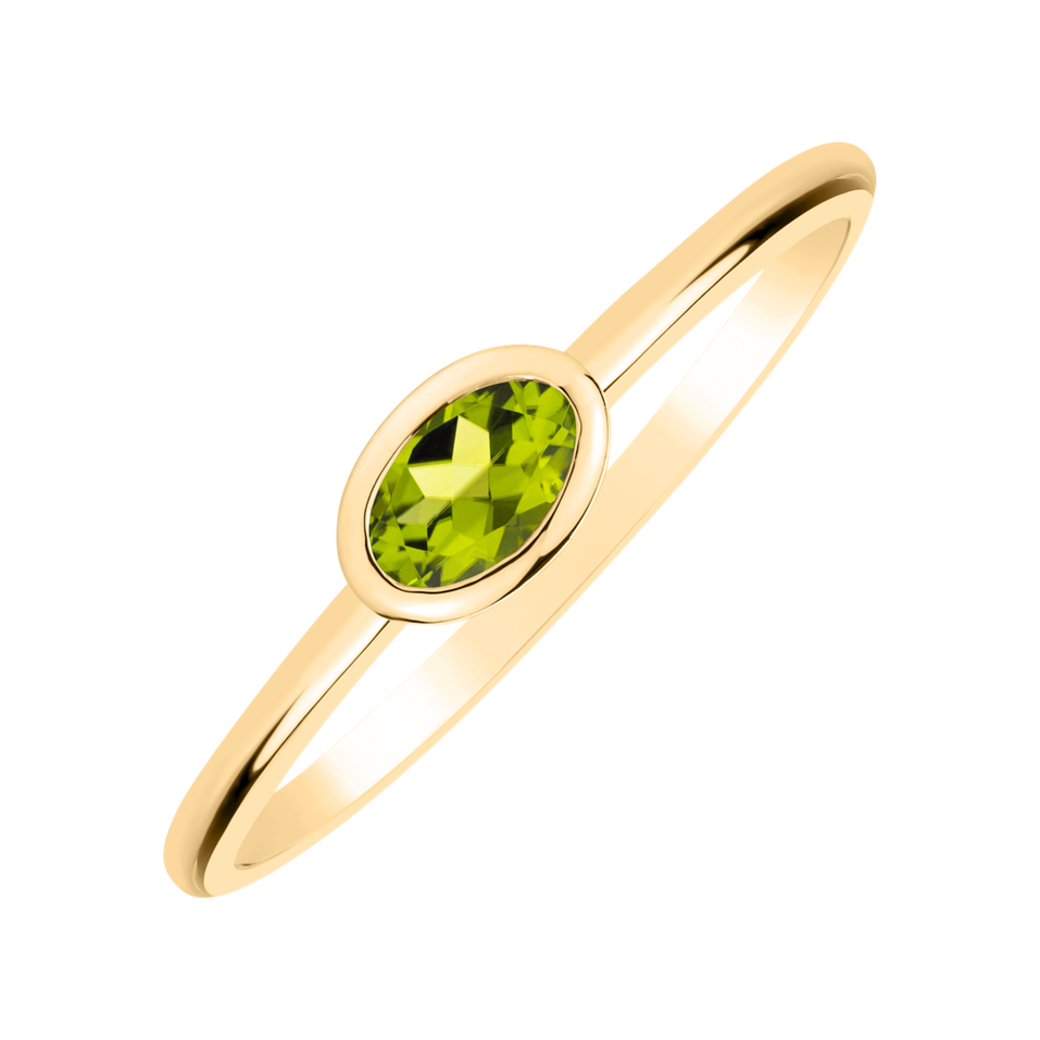 Ring with Peridot Space Bonbon