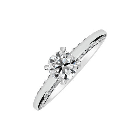 18ct white gold diamond ring Power of Love