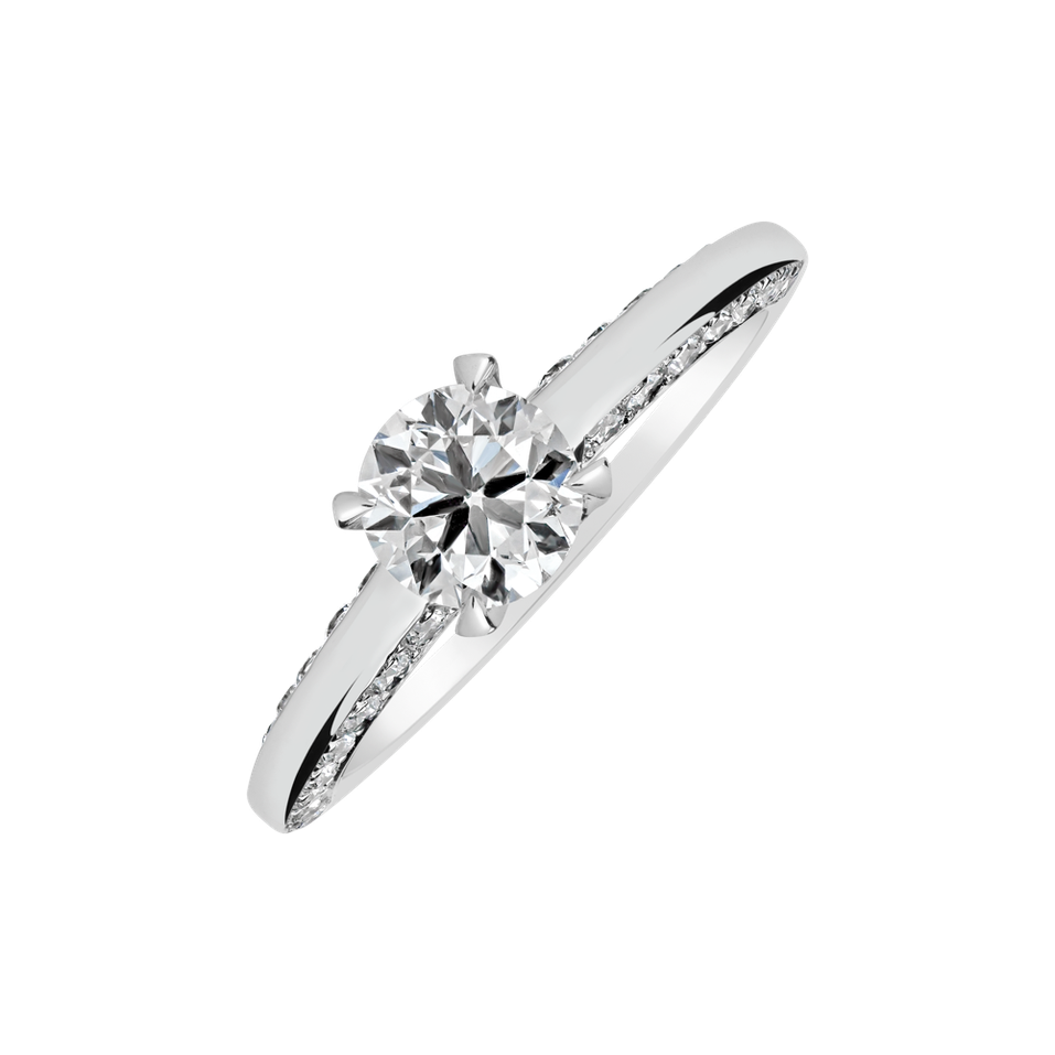 18ct white gold diamond ring Power of Love