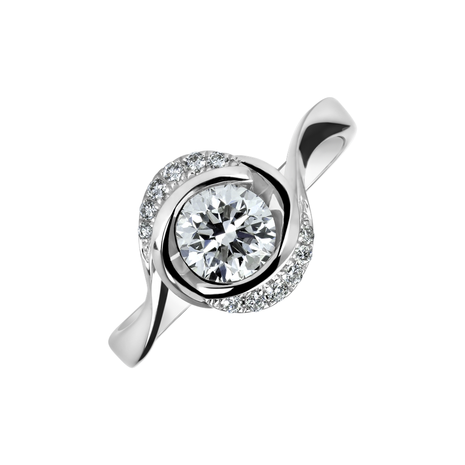 18ct white gold diamond ring Devoted Glow