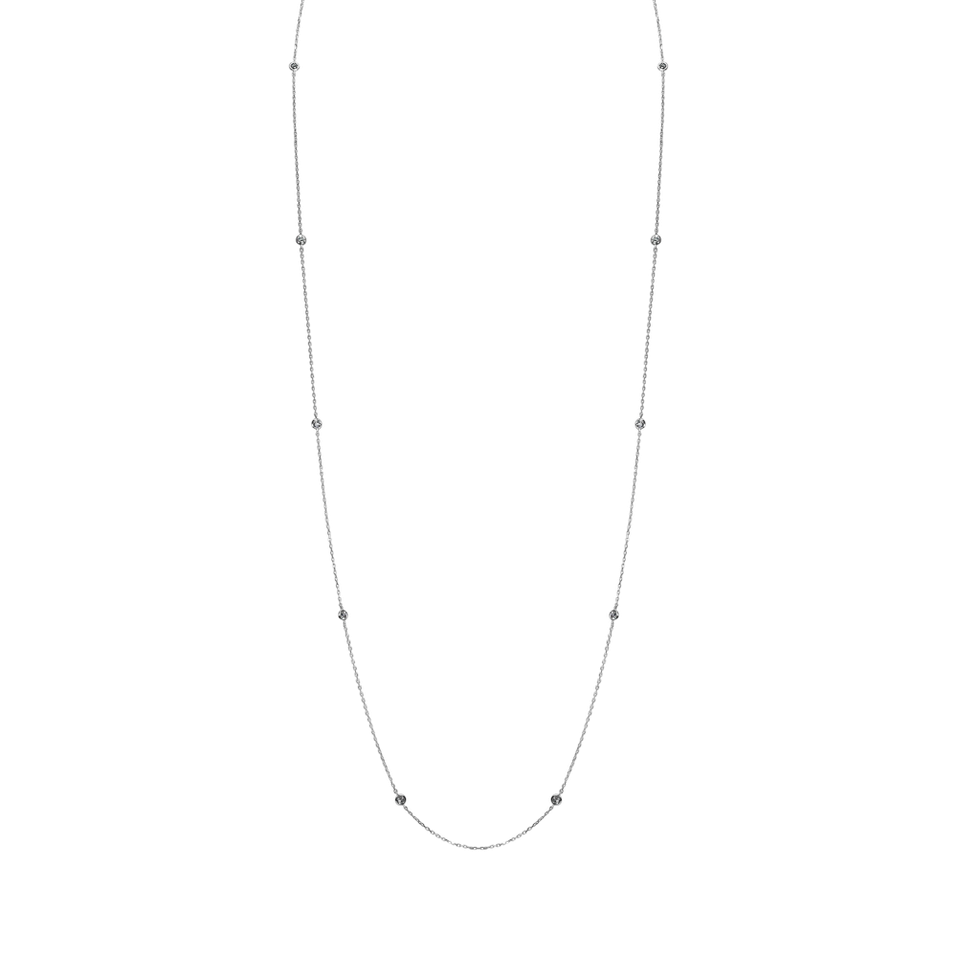 14ct white gold diamond necklace Atervi