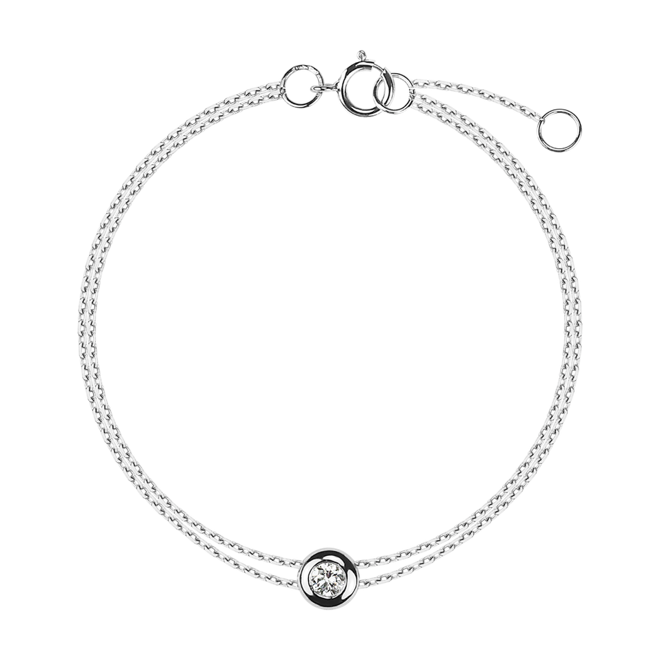 14ct white gold diamond bracelet Cosmic Magic