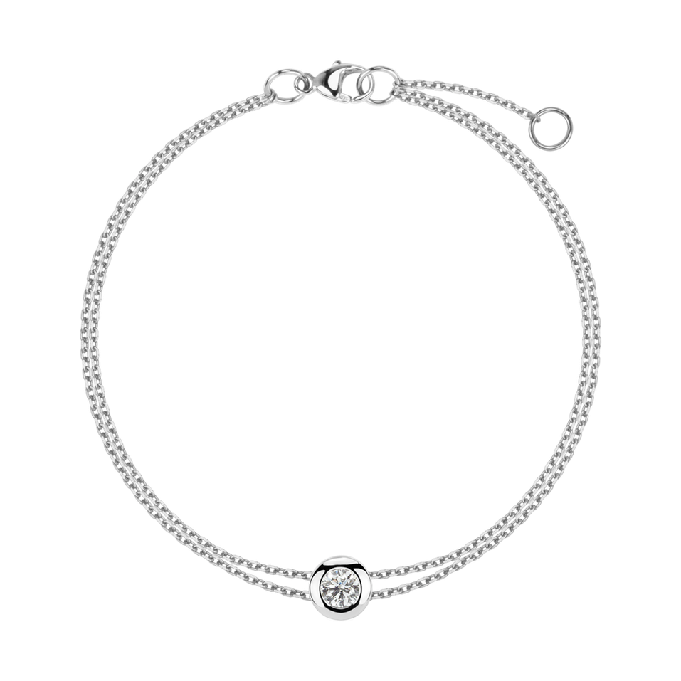 14ct white gold diamond bracelet Cosmic Magic